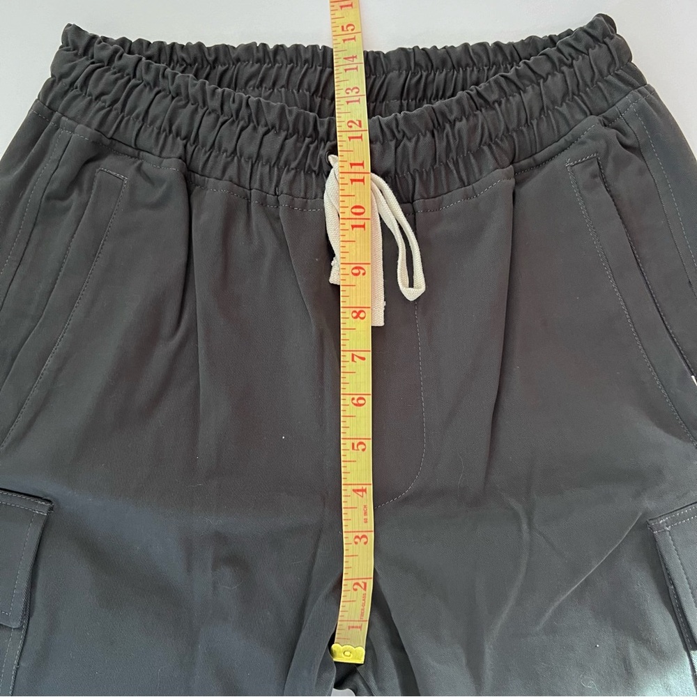 Represent | Men’s Charcoal Drawstring Gray Cargo … - image 7